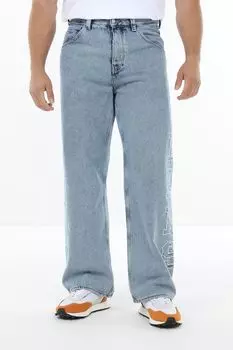 Джинсы широкого кроя с эффектом потертости Tommy Jeans