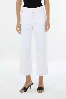 Джинсы широкого кроя с подворотами Marc Aurel