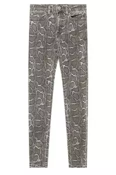 Джинсы скинни с анималистичным принтом Calvin Klein Jeans