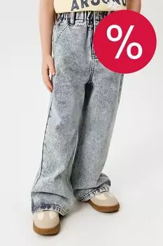 Джинсы свободного кроя на эластичном поясе ACOOLA