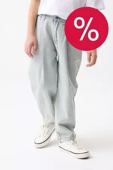 Джинсы свободного кроя на эластичном поясе Smena