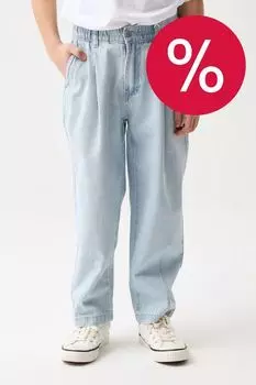 Джинсы свободного кроя на эластичном поясе Smena