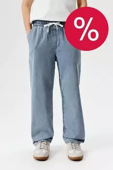 Джинсы свободного кроя на кулиске ACOOLA