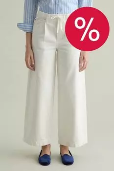 Джинсы свободного кроя на кулиске Piombo