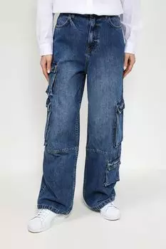 Джинсы свободного кроя с карманами Baby Angel