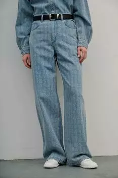 Джинсы свободного кроя с принтом DREAMS by Alena Akhmadullina