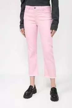 Джинсы укороченного кроя с бахромой Emme Marella