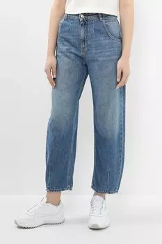 Джинсы укороченные с эффектом потертости GAS