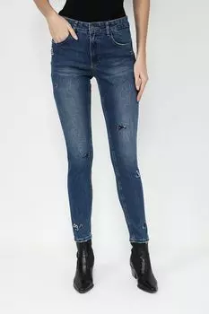 Джинсы зауженного кроя Desigual