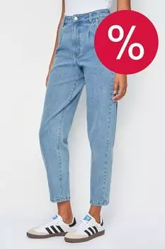 Джинсы зауженного кроя с защипами ElectraStyle