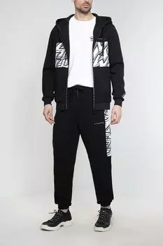 Джоггеры из вискозы с принтом John Richmond