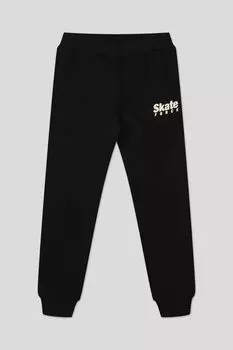 Джоггеры с текстовым принтом IDO