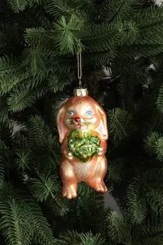 Елочная игрушка Кролик с капустой Holiday Classics