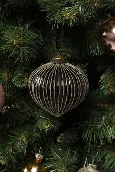 Елочная игрушка многогранная луковица Karlsbach