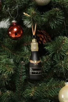 Елочная игрушка стеклянная COINCASA