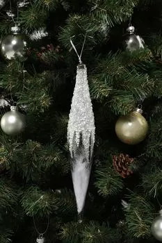 Елочная игрушка стеклянная COINCASA