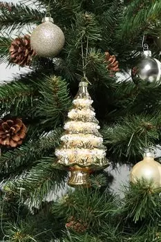 Елочная игрушка стеклянная Елочка Holiday Classics