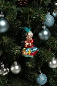 Елочная игрушка стеклянная Факир-заклинатель змей Holiday Classics