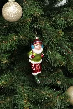 Елочная игрушка стеклянная Фигурист Holiday Classics