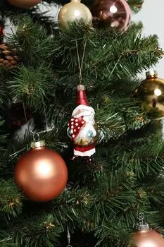 Елочная игрушка стеклянная Гном с грибочком в ассортименте Holiday Classics