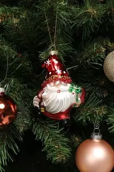 Елочная игрушка стеклянная Гном в ассортименте Holiday Classics