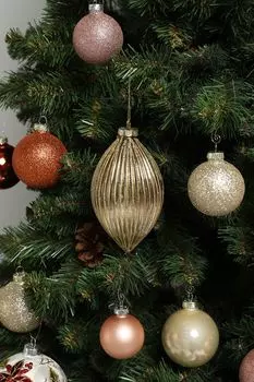 Елочная игрушка стеклянная Капля Рондо Holiday Classics