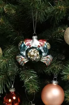 Елочная игрушка стеклянная Карибский краб Holiday Classics