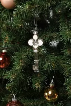 Елочная игрушка стеклянная Ключик Holiday Classics