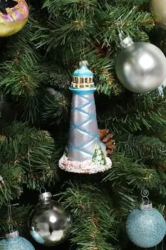 Елочная игрушка стеклянная Маяк Капри Holiday Classics