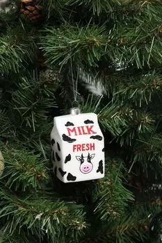 Елочная игрушка стеклянная Молоко Holiday Classics