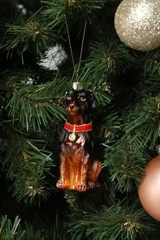 Елочная игрушка стеклянная Пес-чемпион Holiday Classics