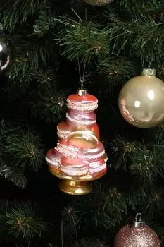 Елочная игрушка стеклянная Пирожные GOODWILL