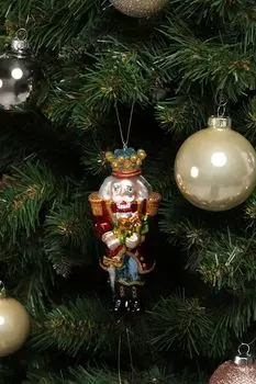 Елочная игрушка стеклянная Принц-щелкунчик в ассортименте Holiday Classics