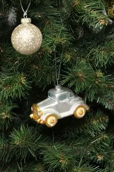 Елочная игрушка стеклянная Ретро-автомобиль Holiday Classics
