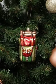 Елочная игрушка стеклянная Рюкзак Holiday Classics