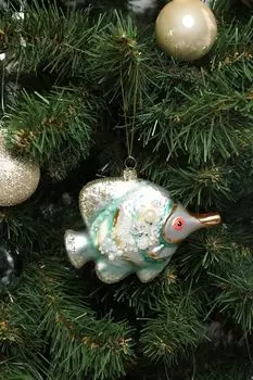 Елочная игрушка стеклянная Рыбка-полосатик Коралловые рифы Holiday Classics