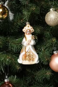 Елочная игрушка стеклянная Снегурочка Holiday Classics