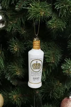 Елочная игрушка стеклянная Водка Царская Holiday Classics