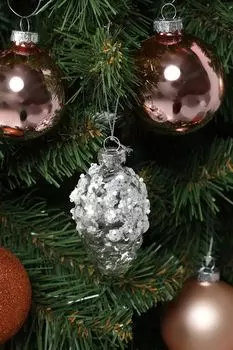 Елочная игрушка стеклянная в ассортименте COINCASA