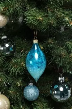 Елочная игрушка стеклянная в ассортименте GOODWILL