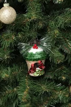 Елочная игрушка стеклянная Желудь в ассортименте Holiday Classics