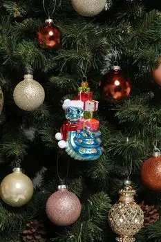 Елочная игрушка стеклянная Змея Holiday Classics