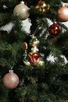 Елочная игрушка стеклянная Змея Holiday Classics