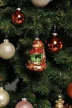 Елочная игрушка стеклянная Змея в ассортименте Holiday Classics