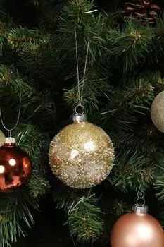 Елочная шар стеклянный Ледяной дождь Holiday Classics