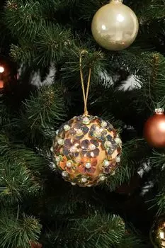 Елочный шар с декором Karlsbach