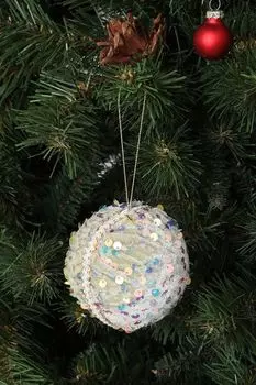 Елочный шар с пайетками COSY @ HOME