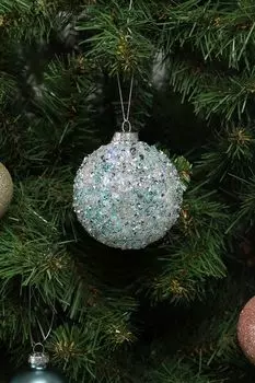 Елочный шар стеклянный Искорки Holiday Classics