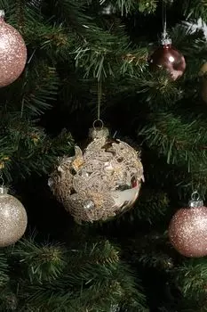 Елочный шар стеклянный Kersten