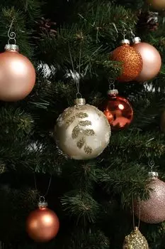 Елочный шар стеклянный с декором Holiday Classics